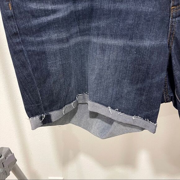 Kut From The Kloth Katy Boyfriend Denim Shorts Dark Wash - Picture 4 of 6